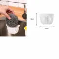 Mini plastic sink hanging basket with suction cup, hollow drainage design for kitchen. - S / 1 Piece/Pack / White