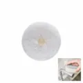 Round cleaning sponge with suction cup holder set, white dish washing sponge for kitchen sink. - Suction Cup Sponge Set / 1 Piece (With Suction Cup) / White