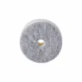Gray round dishwashing sponge pad with center hole for household cleaning and kitchen use - Round Sponges / 1 Piece (Without Suction Cup) / Gray