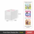 Kleine witte plastic opbergdoos U-vormige desktop boekenorganizer voor kinderboeken - Vast Medium Breed / 1 Stuk / Wit