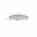 Stainless steel round cooling and grilling rack with legs, durable wire mesh for air fryer - 8264. Grid-19cm (Leg Height 2cm)