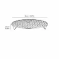 Stainless steel round cooling and grill rack with legs for air fryer and baking 21cm - 8266. Grid-21cm (Leg Height 2cm)