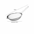 Stainless steel fine mesh strainer kitchen colander with long handle and dual ears 24cm size - Fine Mesh Strainer (8164) / Diameter 24cm-30 Mesh