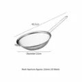 Stainless steel fine mesh strainer kitchen food flour sifter with long handle and dual ears 22cm - Fine Mesh Strainer (8163) / Diameter 22cm-30 Mesh