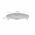 Stainless steel round cooling wire rack with raised feet for BBQ grilling and baking. - 8267. Grid-22.5cm (Leg Height 2cm)