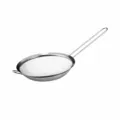 Stainless steel fine mesh kitchen strainer with long handle and dual ears, 20cm diameter. - Fine Mesh Strainer (8162) / Diameter 20cm-30 Mesh
