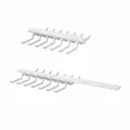 Uitschuifbare kastorganizer met meerdere haken, handig schuifontwerp voor ruimtebesparing. - Bovenste Gemonteerde Hanger / 1 Stuk/Verpakking