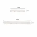 Witte uitschuifbare schuifhaak, telescopische kastorganizer voor lingerie, 26-46cm - Zijrail haken / 1 Stuk/Verpakking