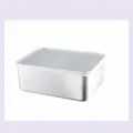 Contenedor de almacenamiento de alimentos de acero inoxidable 304 con tapa grande 3000ml - Profundo Grande 1 Unidad (4816)