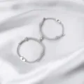 Stainless steel sun and moon magnetic couple bracelet grey braided rope matching jewelry set - Sun & Moon / 2-Piece Set / Gray