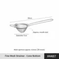 Colador de malla fina de acero inoxidable con mango largo y orejas dobles para cocina. - Diámetro 7cm-30 Malla