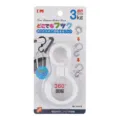 360-degree rotating multi-functional S-hook for strollers, kitchen, and home storage. - 2-Pack / White