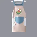Tablier de cuisine imperméable à motif d'avocat pour femme avec essuie-mains et poche. - Style Essuie-Mains / Rose - Avocat