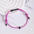 Minimalistisches violettes Survival-Paracord-Armband mit schwarzen Zahnrad-Details. - Neuer Schlüssel Wolframkarbid Original Stil / Lila