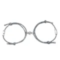 Bracciali per coppie magnetici Corda intrecciata Bracciali coordinati per amanti Regalo - Numeri 89 e 10 / Un paio / Blu