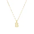 Gouden roestvrijstalen letter B hanger ketting met unieke ketting voor damesmode. - Letter B