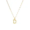 Gouden Letter D Hanger Halsketting Roestvrij Staal Lip Ketting Sieraden voor Vrouwen - Letter D