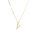 Gouden Letter Y Hanger Halsketting 18K Verguld Roestvrij Staal Initiële Sieraden Vrouwen - Letter Y
