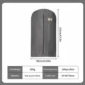 Cationic suit cover dark grey hanging garment bag dustproof overcoat storage bag 110x58cm - Dark Gray Flat - Medium Style / 58*110cm