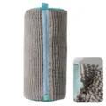 Sac de lavage de chaussures en chenille epaissi anti-deformation en filet pour machine - 19*19*39cm / Gris