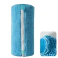 Sac de lavage de chaussures en chenille bleue, sac à linge en maille pour machine, durable. - 19*19*39cm / Bleu