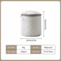 Sac à linge en filet rond épaissi double couche protecteur machine à laver sous-vêtements - Sac à soutien-gorge (16*16cm)