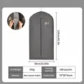 Housse de protection suspendue pour costumes et manteaux, tissu cationique, respirante 110x58cm - Gris Foncé Soufflet - Style Moyen