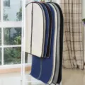 Breathable garment dust cover for suits and coats, durable clothes storage bag organiser. - 60*137 / Gray