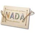Houten geldhouder geschenkkaart creatieve houten plaque met jutestrik voor geldgeschenk - NADA