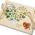 Houten Geld Cadeau Kaart Hart Uitgesneden Creatieve Contant Geschenk Doos met Touw Strik - Hart Stijl