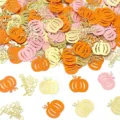 Thanksgiving pompoen confetti feest tafeldecoratie verspreide glitters pailletten set. - 100 Stuks/Verpakking