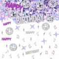Kpop laser boule disco confettis ensemble anniversaire fête déco paillettes papier - Thème Anniversaire Boule à Facettes / Pack de 500 Pièces / Couleur AB