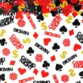 Kasino Party Glitzer Konfetti Tischdeko Las Vegas Poker Würfel Streudeko Dekoration - 100 Stück