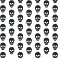 Guirlande de crâne noir Halloween décoration suspendue pour fête bar classe effrayant - 8 Pièces/Pack / Guirlandes d'Halloween squelette