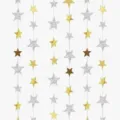 Guirlande d'étoiles suspendue pour décoration de fête, anniversaire et événements. Étoiles. - 3 Mètres / Guirlande d'étoiles 1 pièce (aléatoire)