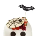 Halloween cake topper bat dessert decoration party supplies spooky ghost cake insert card - Bat Style / 1 Piece/Pack