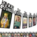 School years photo banner kindergarten to 12th grade graduation party decoration picture frame set for kids - Black