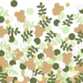 Baby shower party confetti decoration set, green leaves and gold glitter paper pieces for boys. - 100 Pieces/Pack (Green Leaves Baby Onesie Confetti)