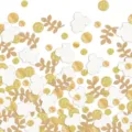 Baby shower confetti set, gold and white onesie leaf paper confetti for party decor. - 100 Pieces/Pack (White Baby Onesie Confetti)