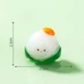 Cute cartoon zongzi resin figurine micro landscape desktop decoration 2.3x2.5cm ornament - Cartoon Dragon Boat Festival: 1 Egg Yolk Zongzi