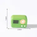 Miniature vintage green radio figurine dollhouse DIY landscape decoration accessory - Inflatable Radio Prop