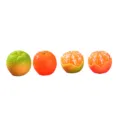 Cute simulation orange squeeze toys desktop decorations cute creative fruit ornaments set - 4 Oranges Set