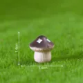 Miniature mushroom resin figurine for moss micro landscape DIY garden decor 1.4cm size - Mushroom No. 2