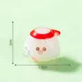 Cute cartoon zongzi figurine resin miniature micro landscape desktop decoration toy 2cm - Cartoon Dragon Boat Festival 1 PC Red Headscarf Zongzi