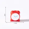 Mini red alarm clock figurine, dollhouse DIY decorative accessory, micro landscape miniature. - Alarm Clock