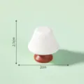 Miniature mushroom ornament dollhouse DIY accessory micro landscape decor tiny figurine craft toy - Table Lamp