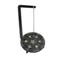 Wooden dowsing board pendulum set with clear quartz crystal for divination and witchcraft. - Starry Sky & Moon Pattern