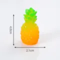 Luminous resin pineapple figurine miniature desktop ornament glowing fruit decor 4cm - 1# Yellow Pineapple