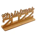 Wooden Christmas 2022 desktop ornament hollow cutout sign holiday home decor props - Christmas 2022