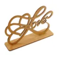 Wooden desktop Love ornament wedding decoration home decor table centerpiece wooden craft - LOVE